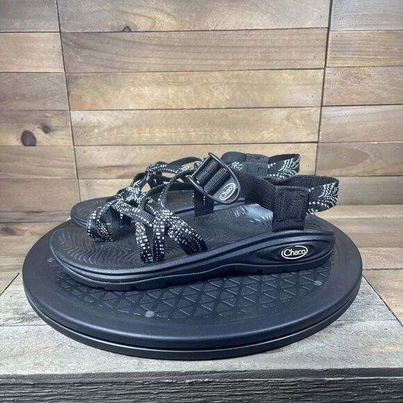 Chaco Women's Size 6 Sandals Z-Volv X2 Dappled Black Strappy Repreve Comfortable - Picture 3 of 10